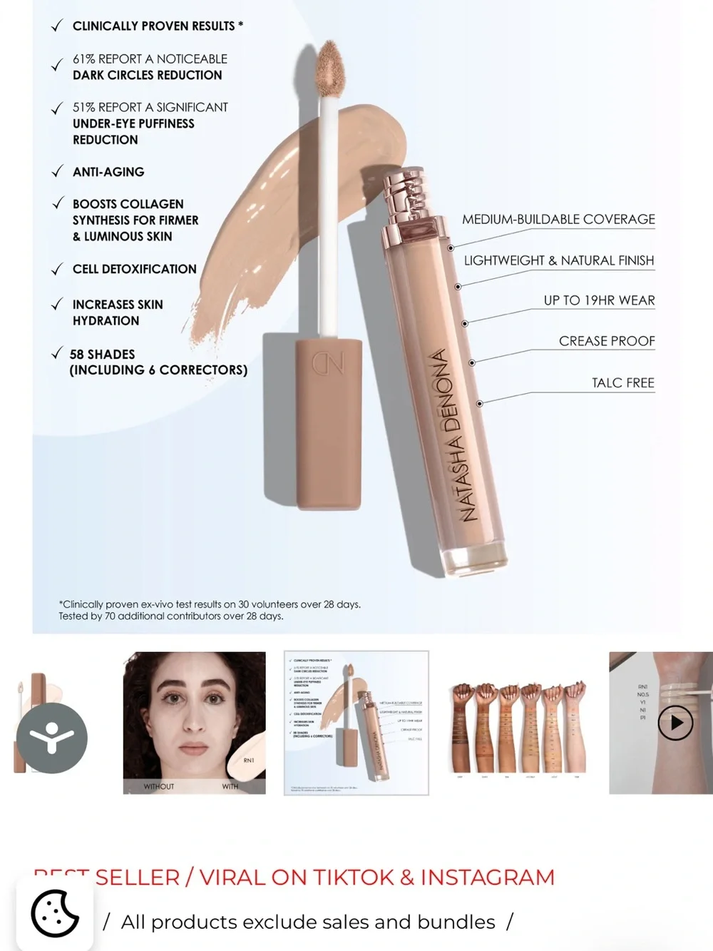 Natasha Denona Cream Concealer – Soft Beige / Nude